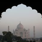 Blick aufs Taj Mahal