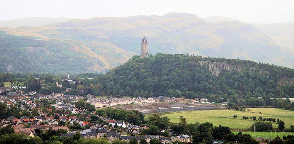 Blick aufs Wallace Monument