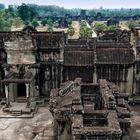 Blick aus dem Angkor Wat, Kambodscha