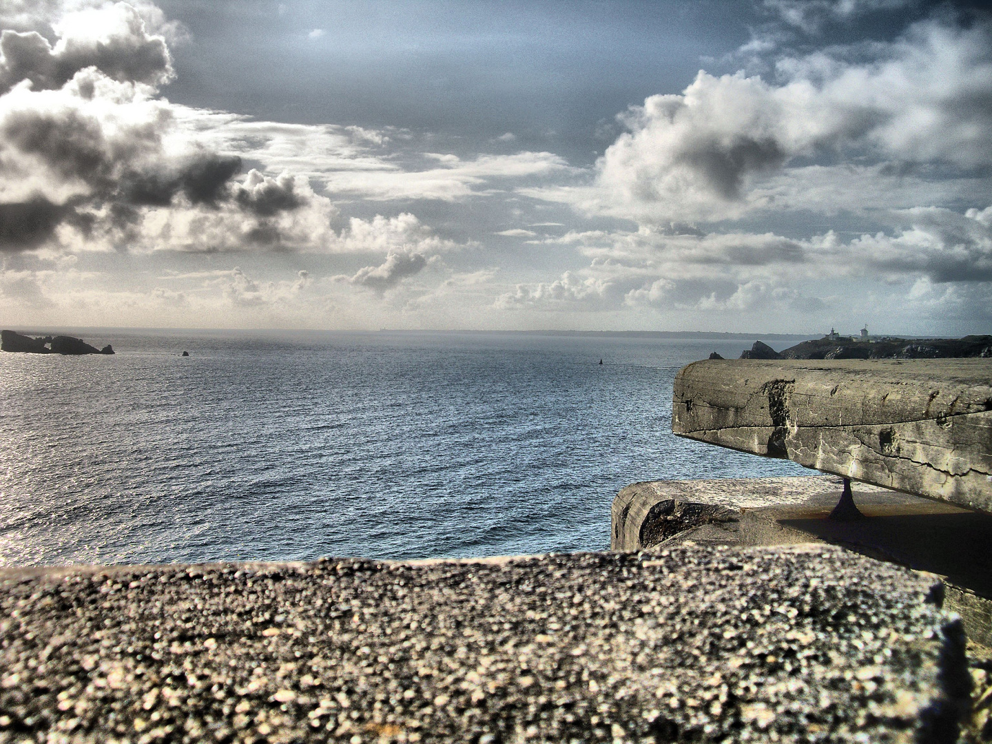 Blick aus dem Atlantikbunker......