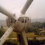 Blick aus dem Atomium in Brüssel       1986!!!