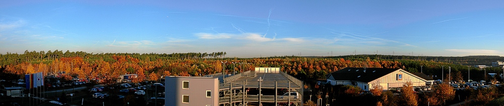 Blick aus dem Bürofenster