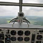 - Blick aus dem Cockpit der Ju-52 -