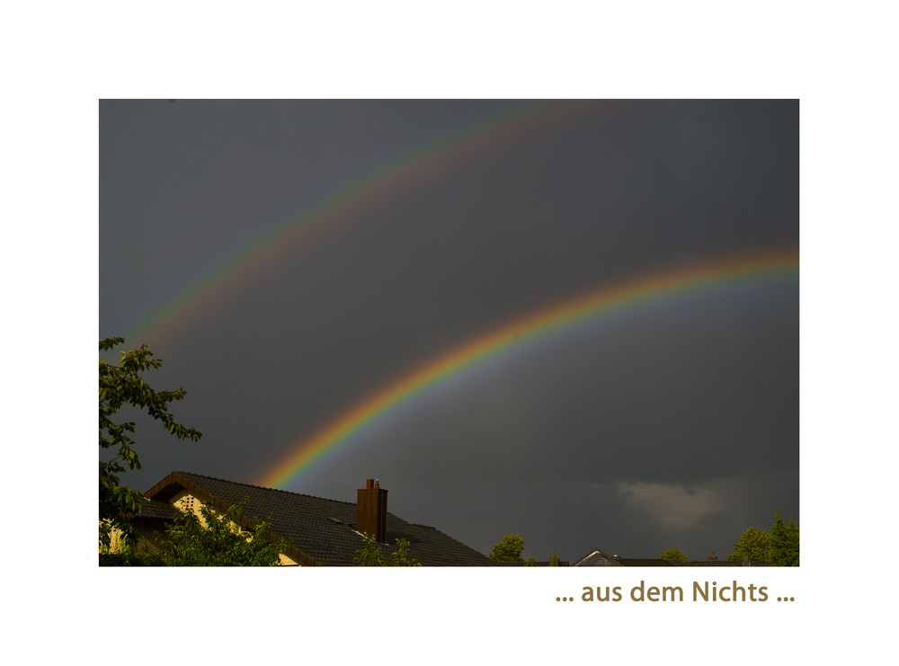 .. Blick aus dem Fenster ...