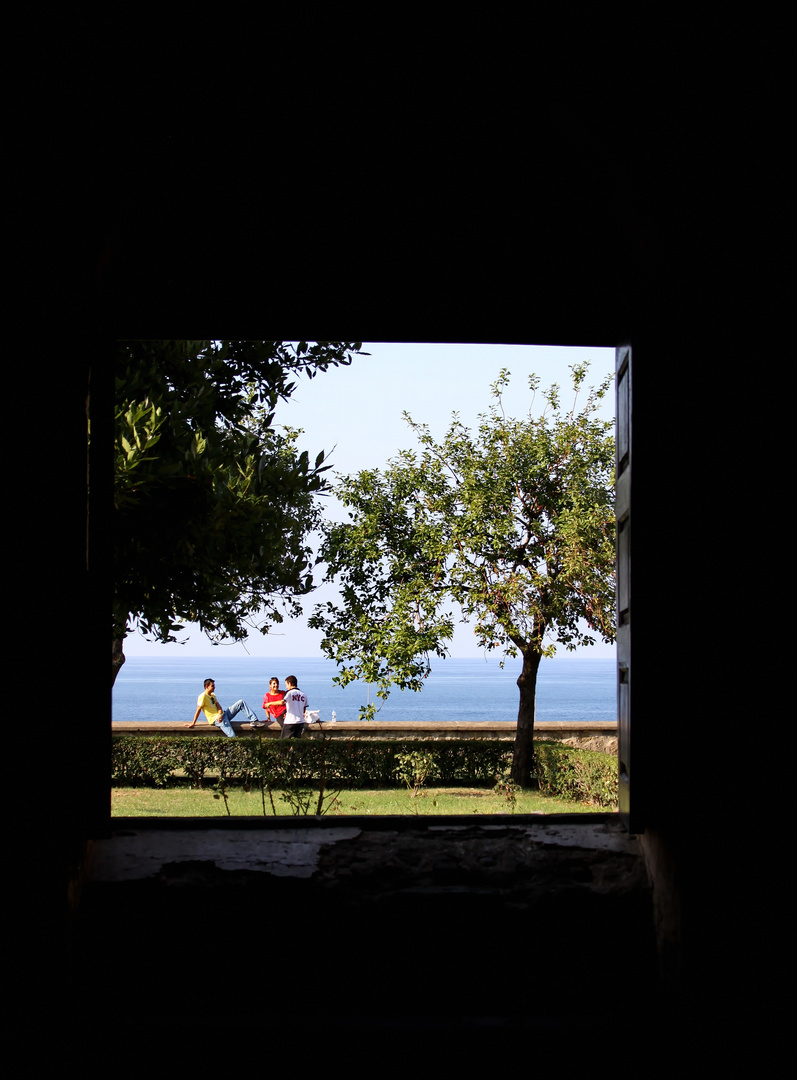 Blick aus dem Fenster