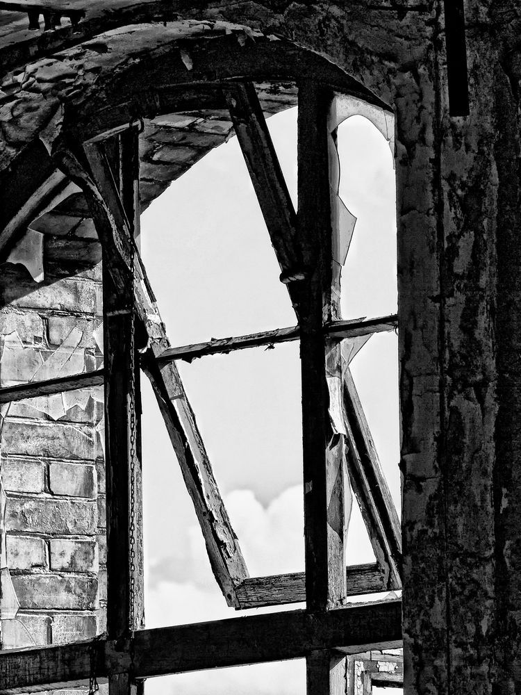 blick aus dem fenster Foto &amp; Bild fotokunst, monochrome