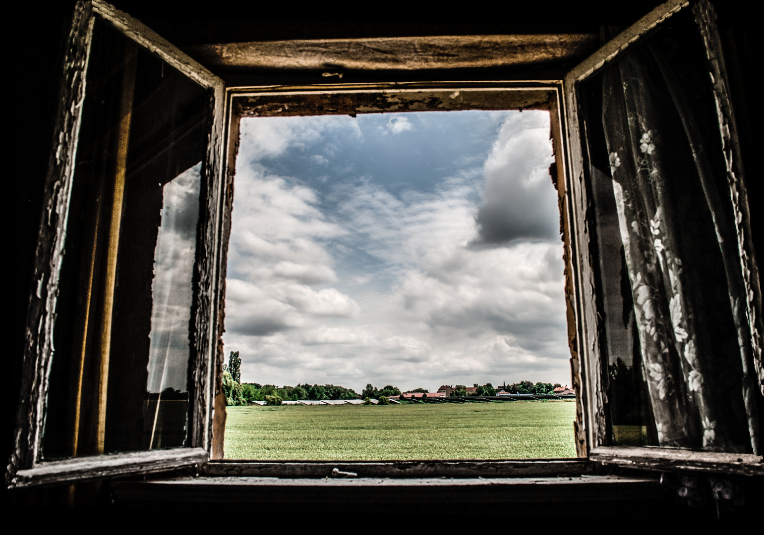 Blick aus dem fenster