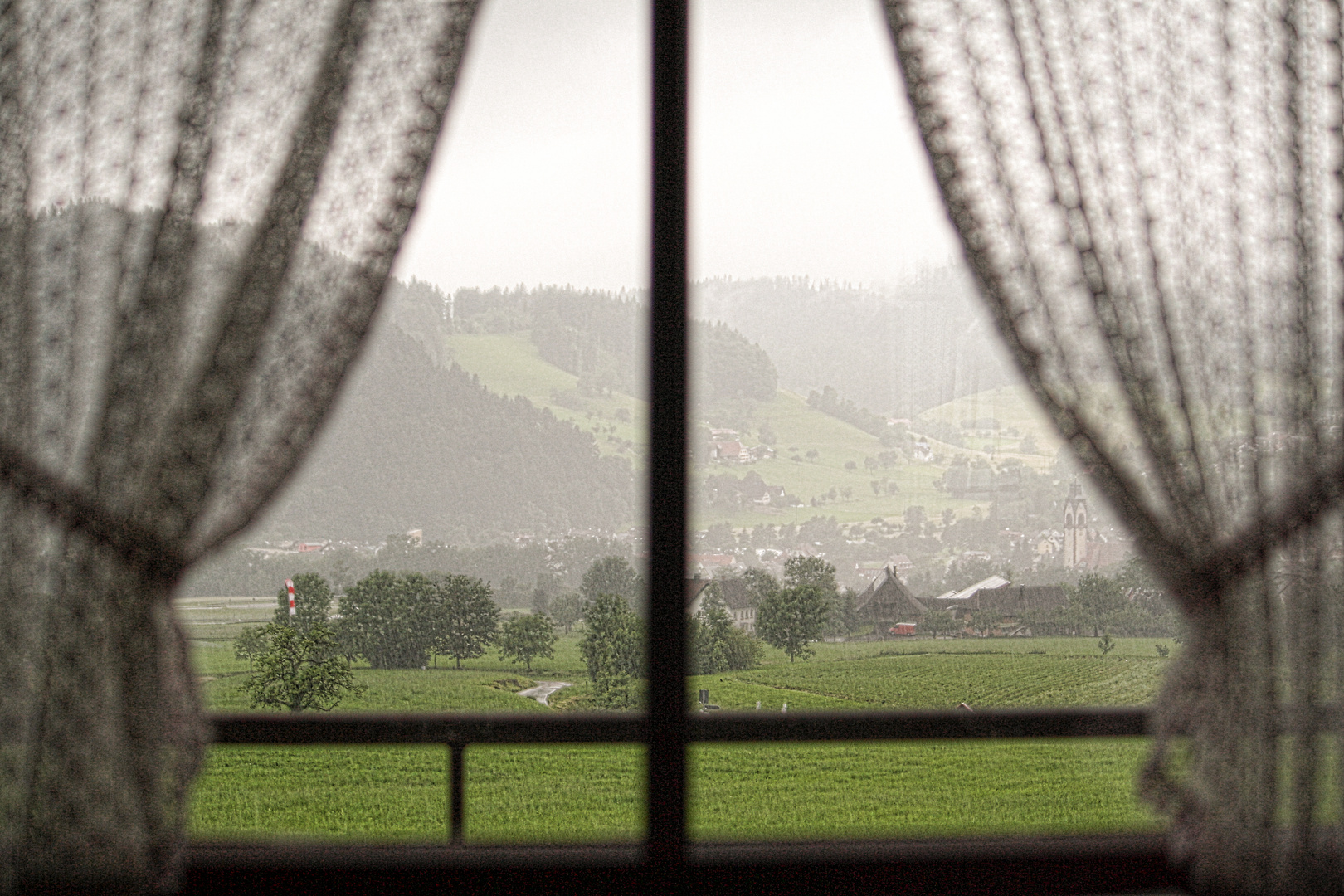 Blick aus dem Fenster