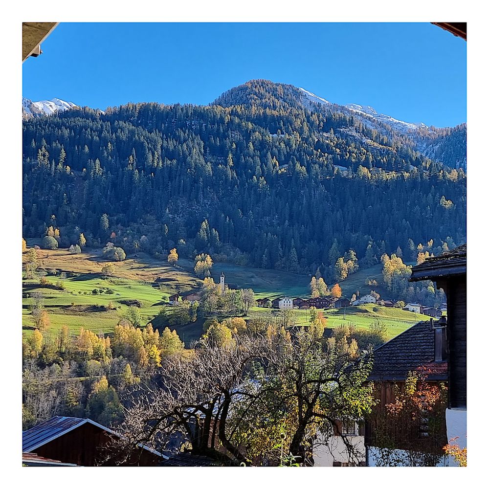 Blick aus dem Fenster des alten Pfarrhauses