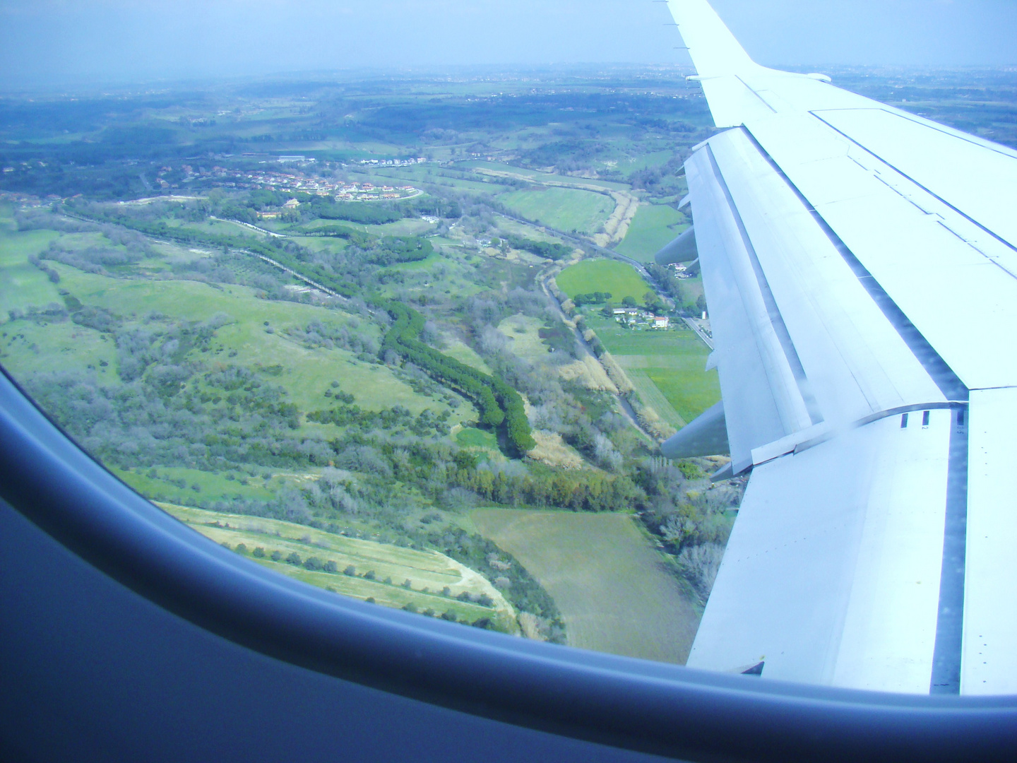 Blick aus dem Fenster eingefangen