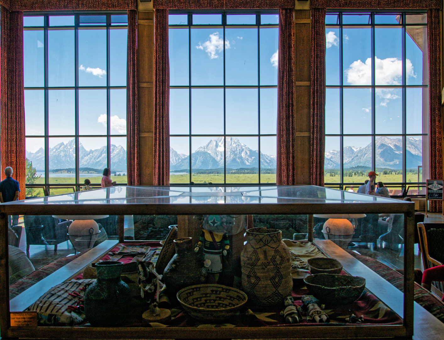 Blick aus dem Fenster im Grand Teton NP