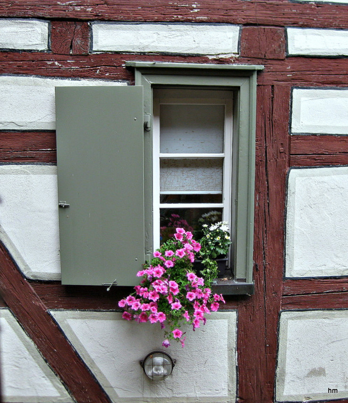 Blick aus dem Fenster ins "Badstubengässle"