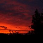 Blick aus dem Fenster - nach dem Sonnenuntergang