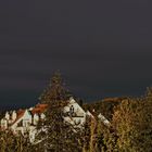 Blick aus dem Fenster - Sonnenutergang