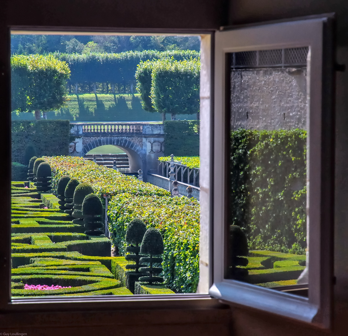 Blick aus dem Fenster / Villandry