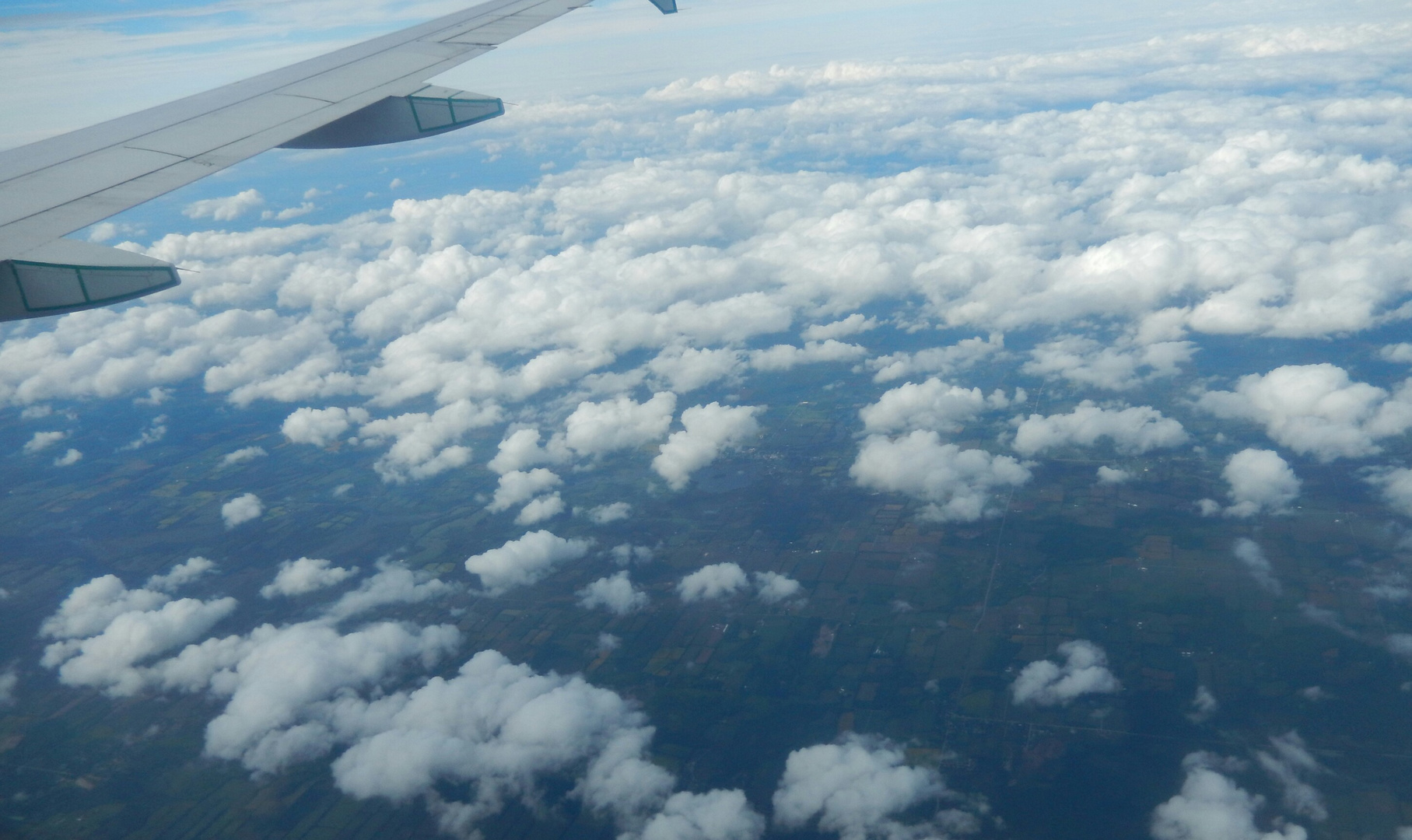 Blick aus dem Flugzeug