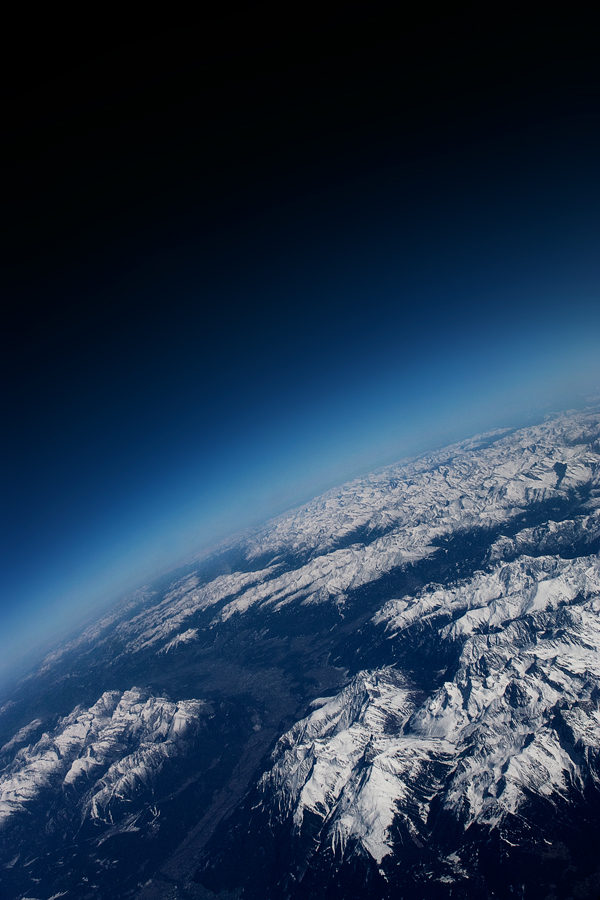 Blick aus dem Flugzeug.. 