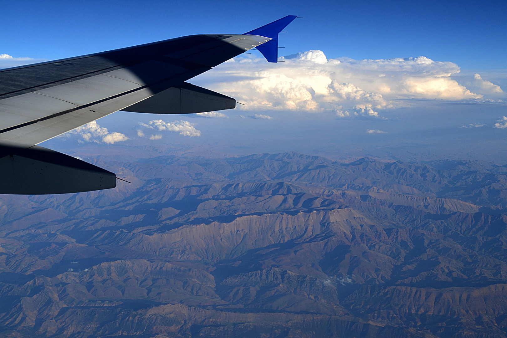 Blick aus dem Flugzeug