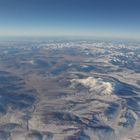 Blick aus dem Flugzeugfenster