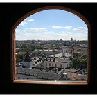 Blick aus dem Gediminas Turm auf das grossfürstliche Schloss in Vilnius