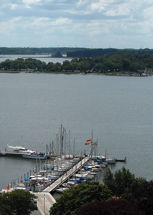 Blick aus dem glockenturm vom Dom in Schleswig