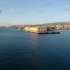 Blick aus dem Hafen in Las Palmas, Gran Canaria