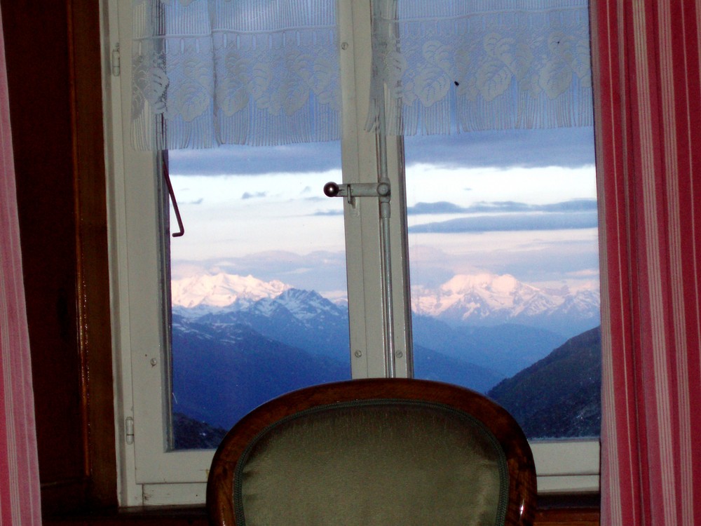 Blick aus dem Hotel Belvedere Richtung Matterhorn