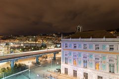 Blick aus dem Hotel Palazzo Morali auf den alten Hafen von Genua