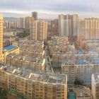 Blick aus dem Hotelzimmer in Datong (China)