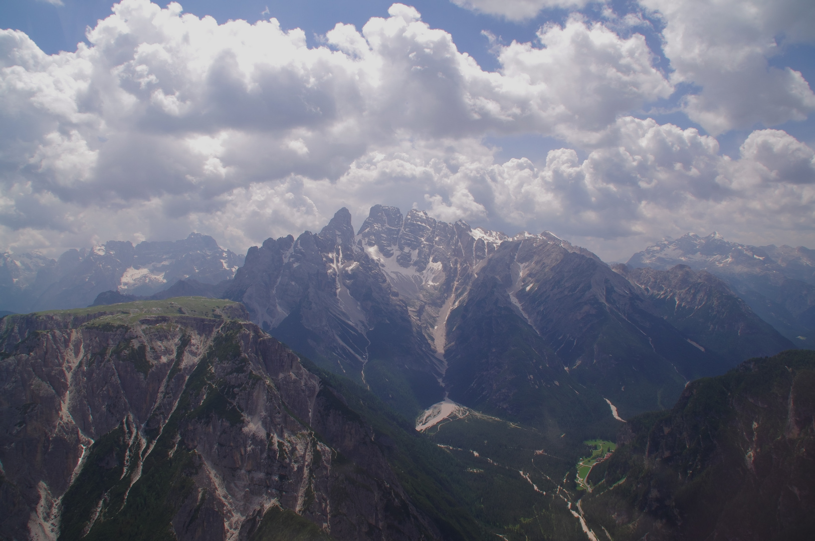 Blick aus dem Hubschrauber