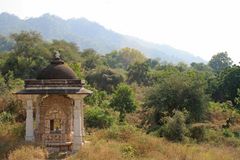 Blick aus dem Jain-Tempel in Ranakpur (Indien)