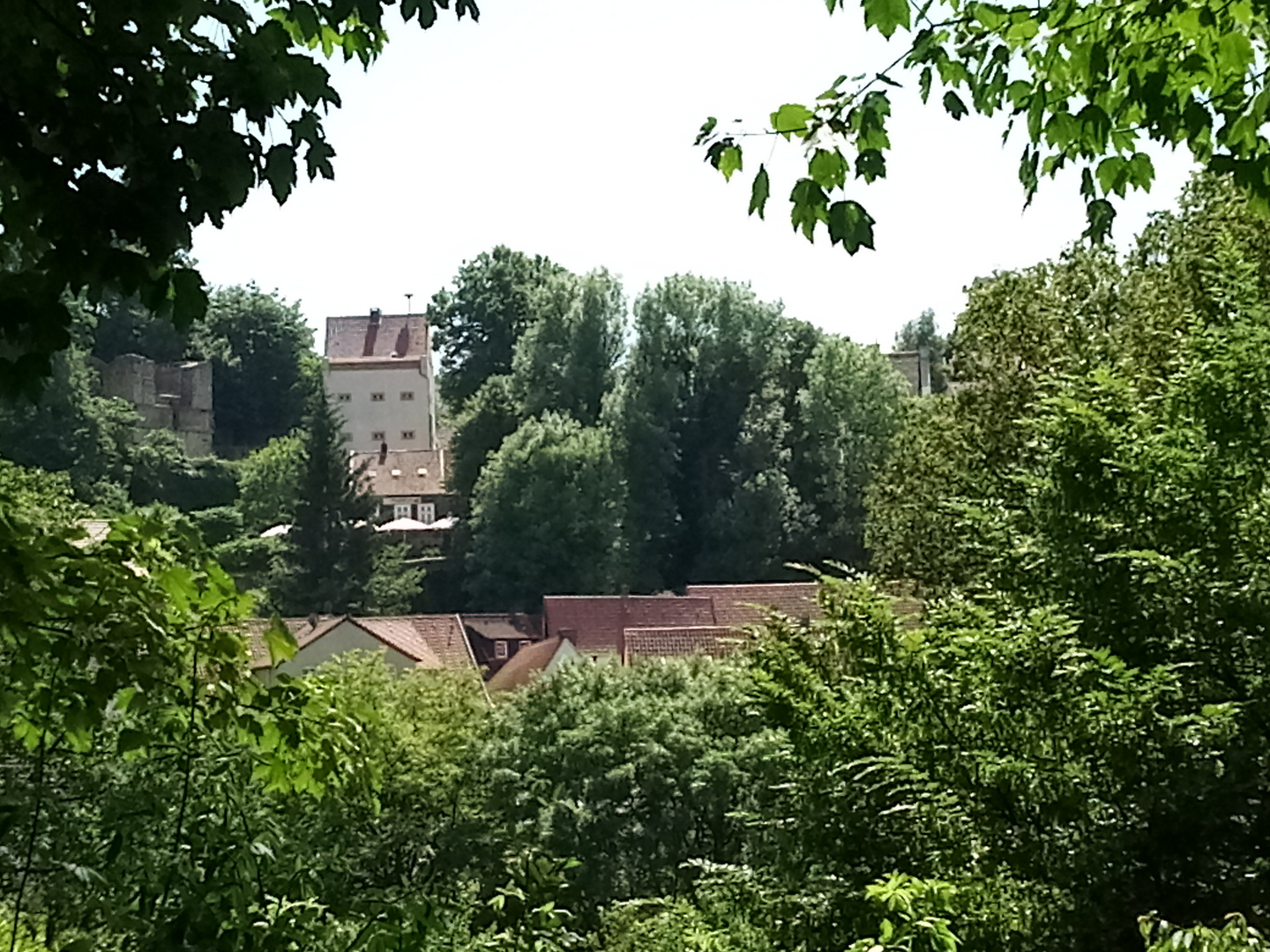 Blick aus dem Kurpark auf Tecklenburg.