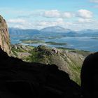 Blick aus dem Loch im Torghatten Richtung Festland