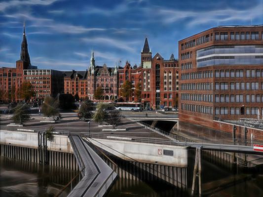 Blick aus dem Maritimen Museum Peter Tamm