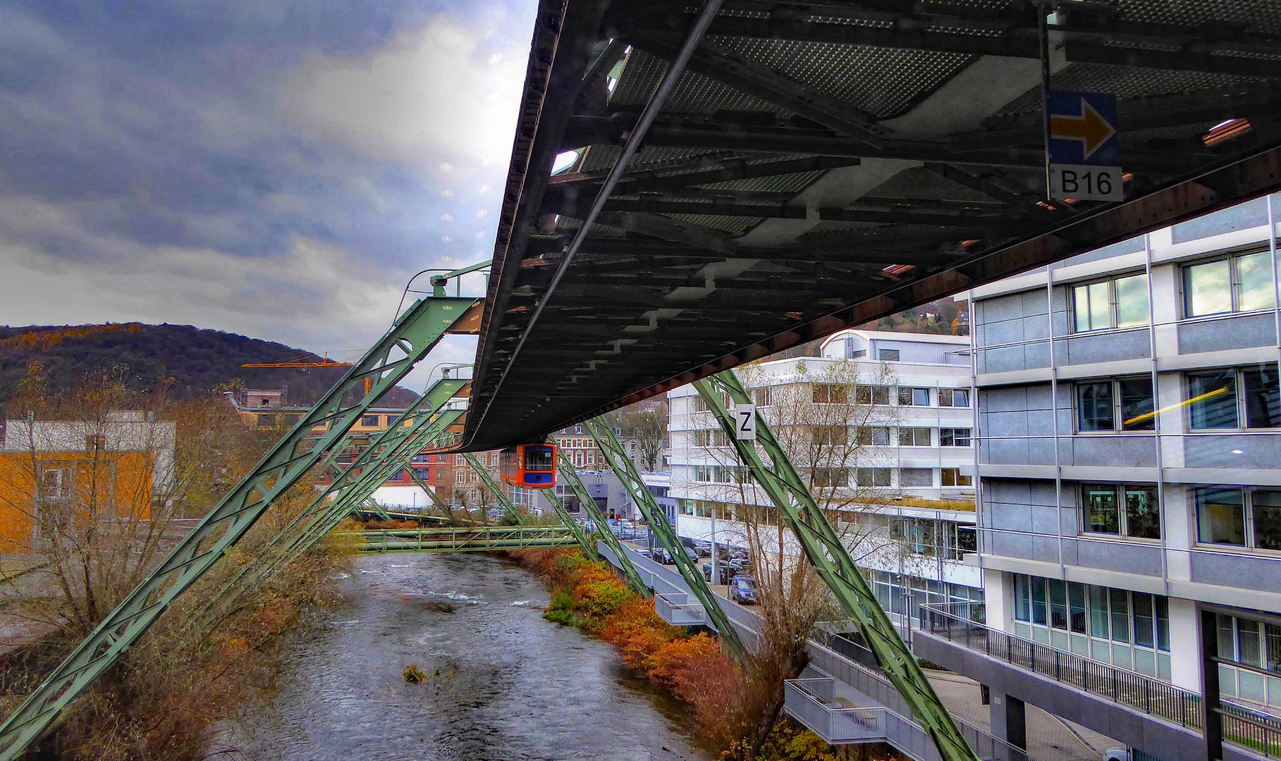 Blick aus dem Panoramafenster ...