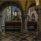 Blick aus dem Paradies Klosterkirche Hecklingen