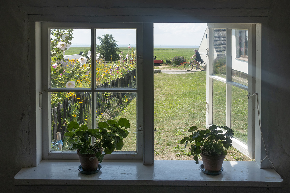 Blick aus dem Pfarrerwitwenhaus Groß Zicker