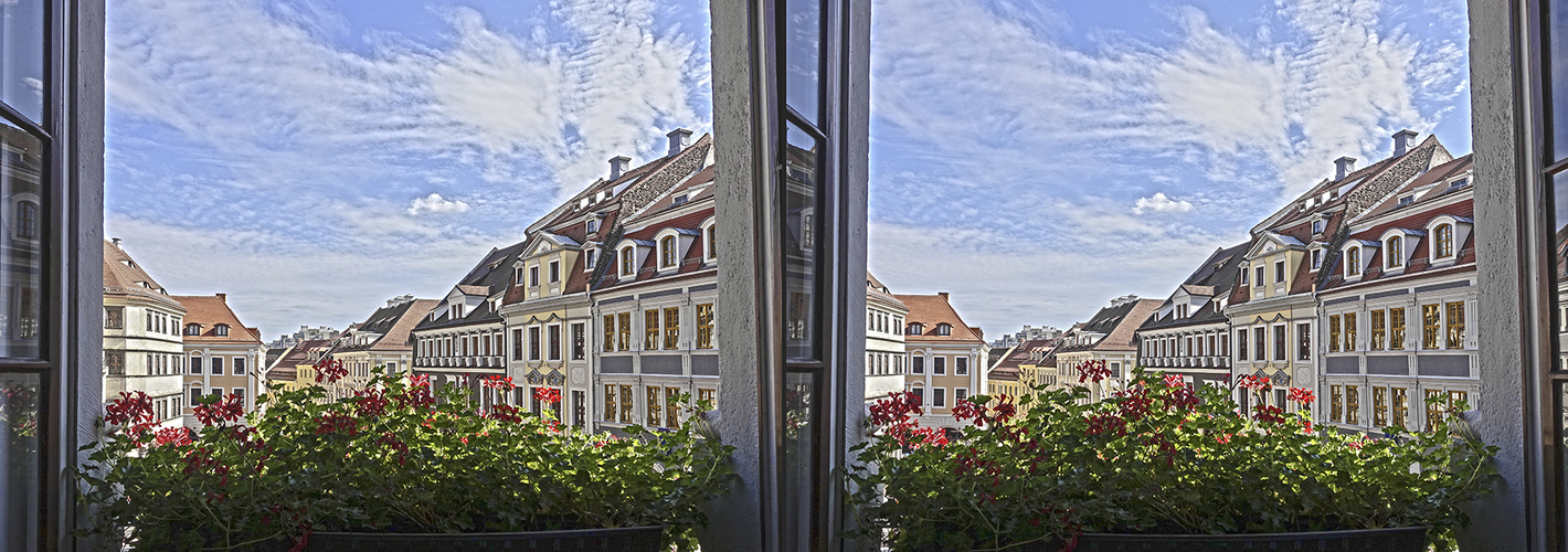 Blick aus dem Rathaus (3D)