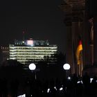 Blick aus dem Regierungsviertel zum Reichstag und zum Potsdamer Platz.