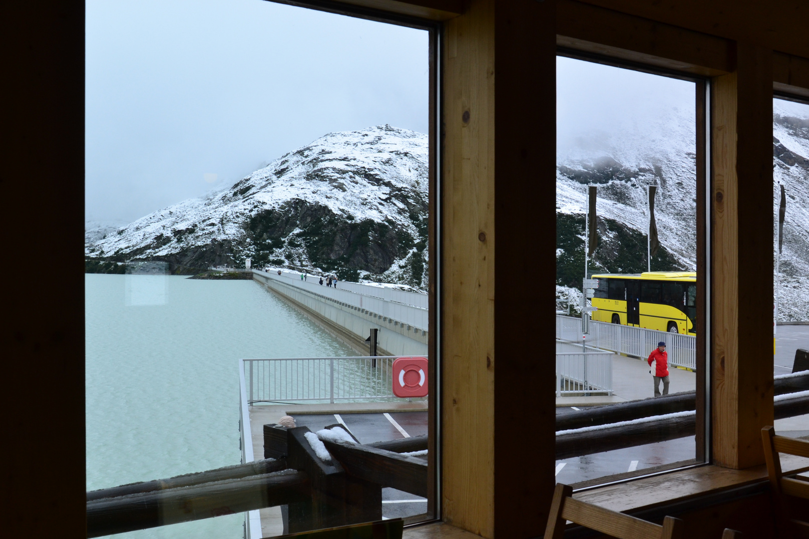 Blick aus dem Restaurant "Silvrettasee"…