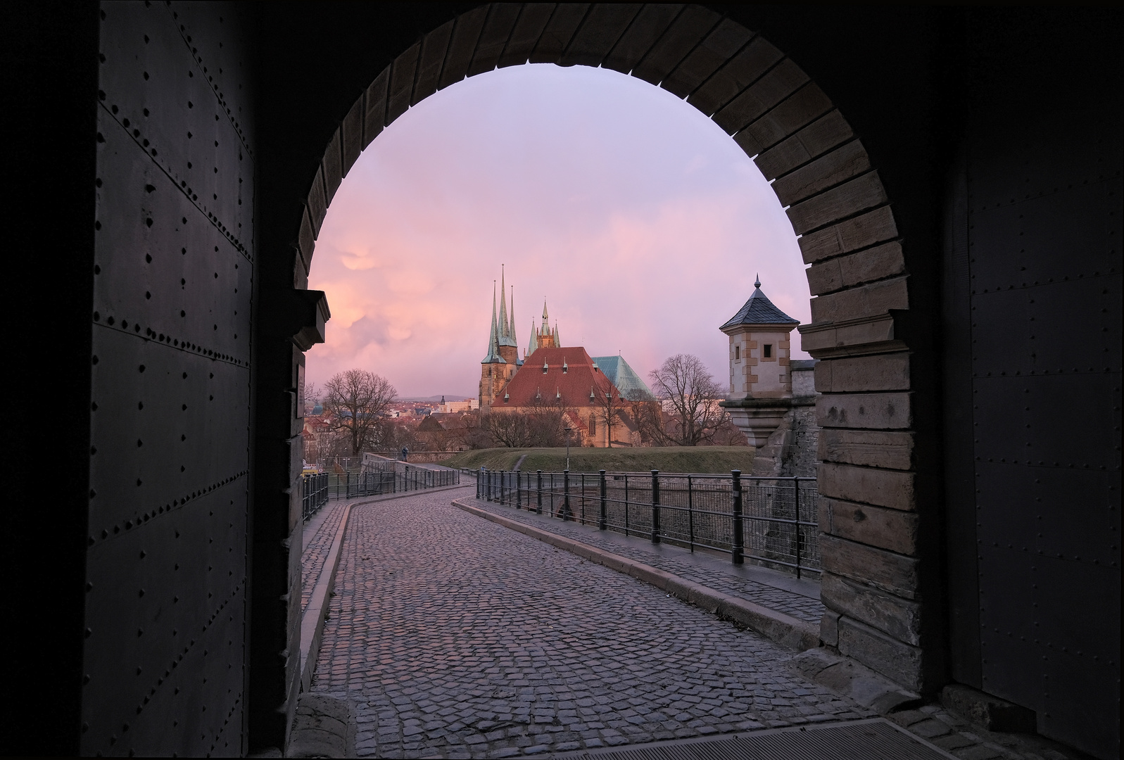 Blick aus dem Tor...