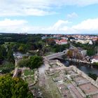 Blick aus dem Torturm der Oberburg Giebichenstein - Richtung Westen