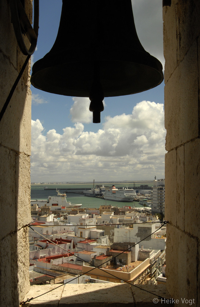 Blick aus dem Turm der Kathedrale von Cadiz