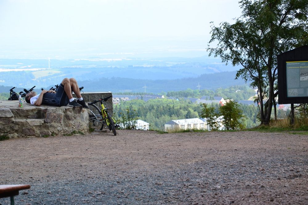 Blick aus dem Unterstand…