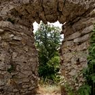 Blick aus dem Wehrturm Burgruine Neideck