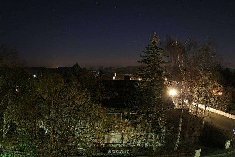 Blick aus dem Wohnzimmerfenster