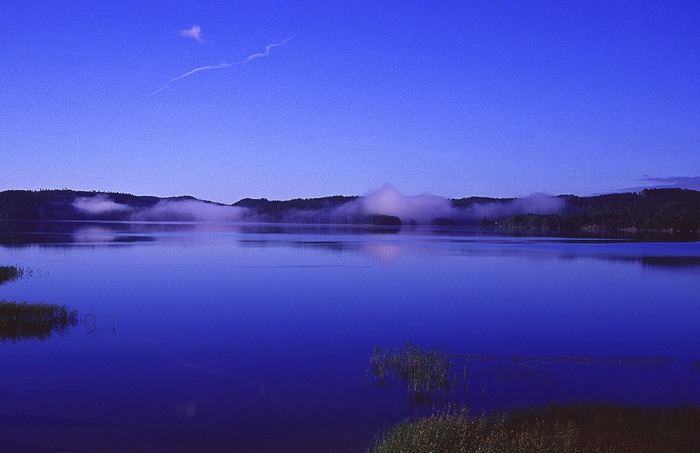 Blick aus dem Zelt - Trekking in Südschweden