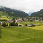 Blick aus dem Zug auf Bergün