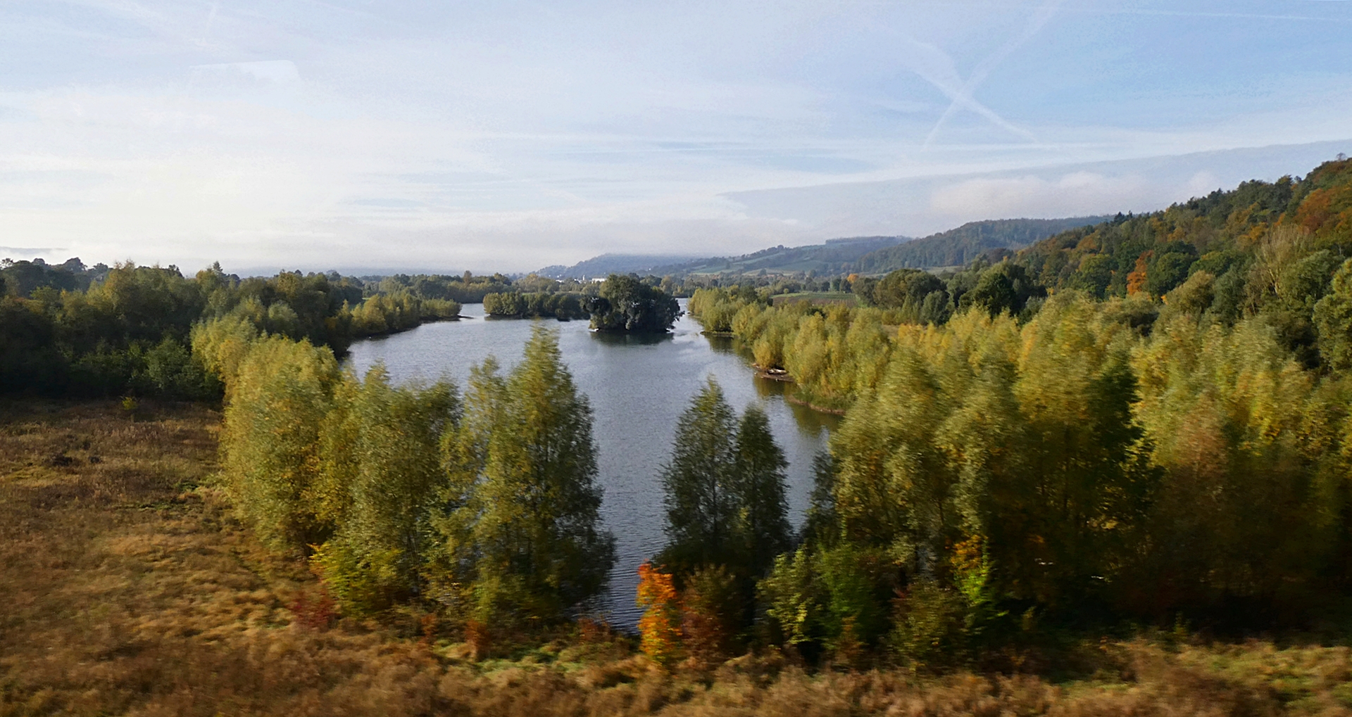 Blick aus dem Zugfenster