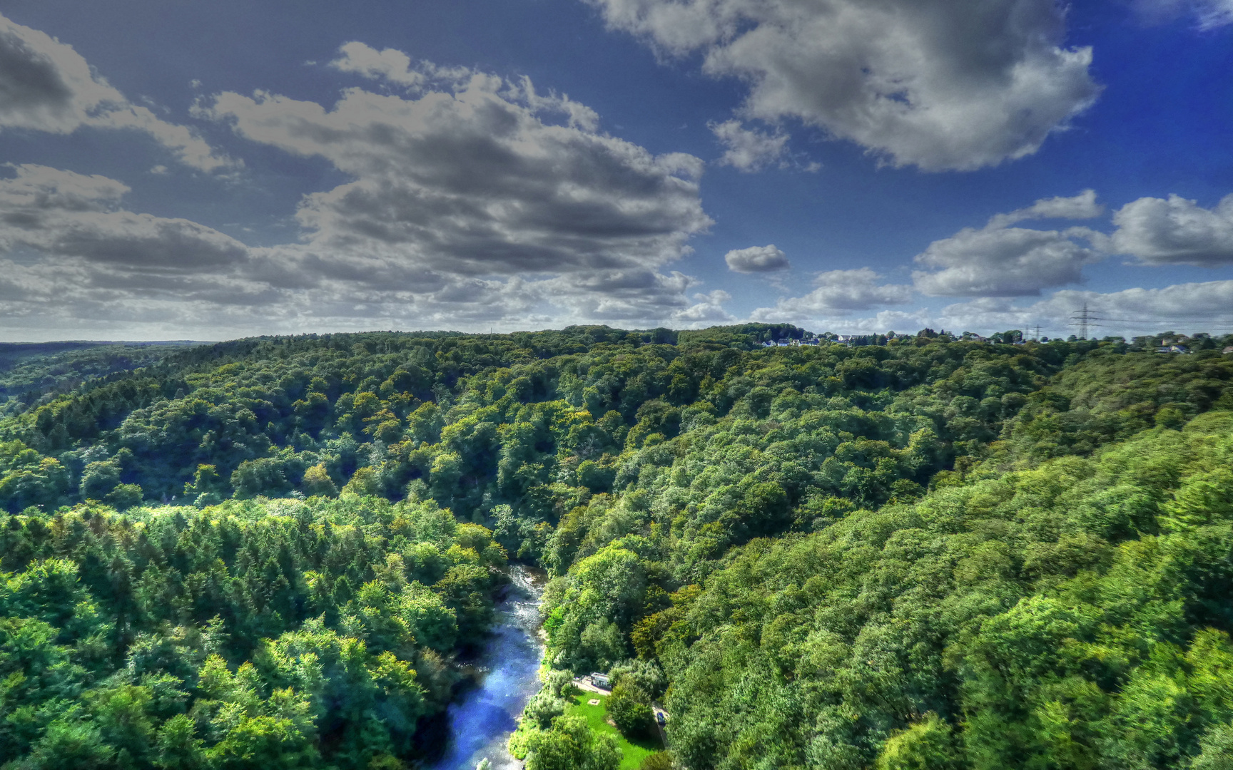 Blick aus dem Zugfenster ...